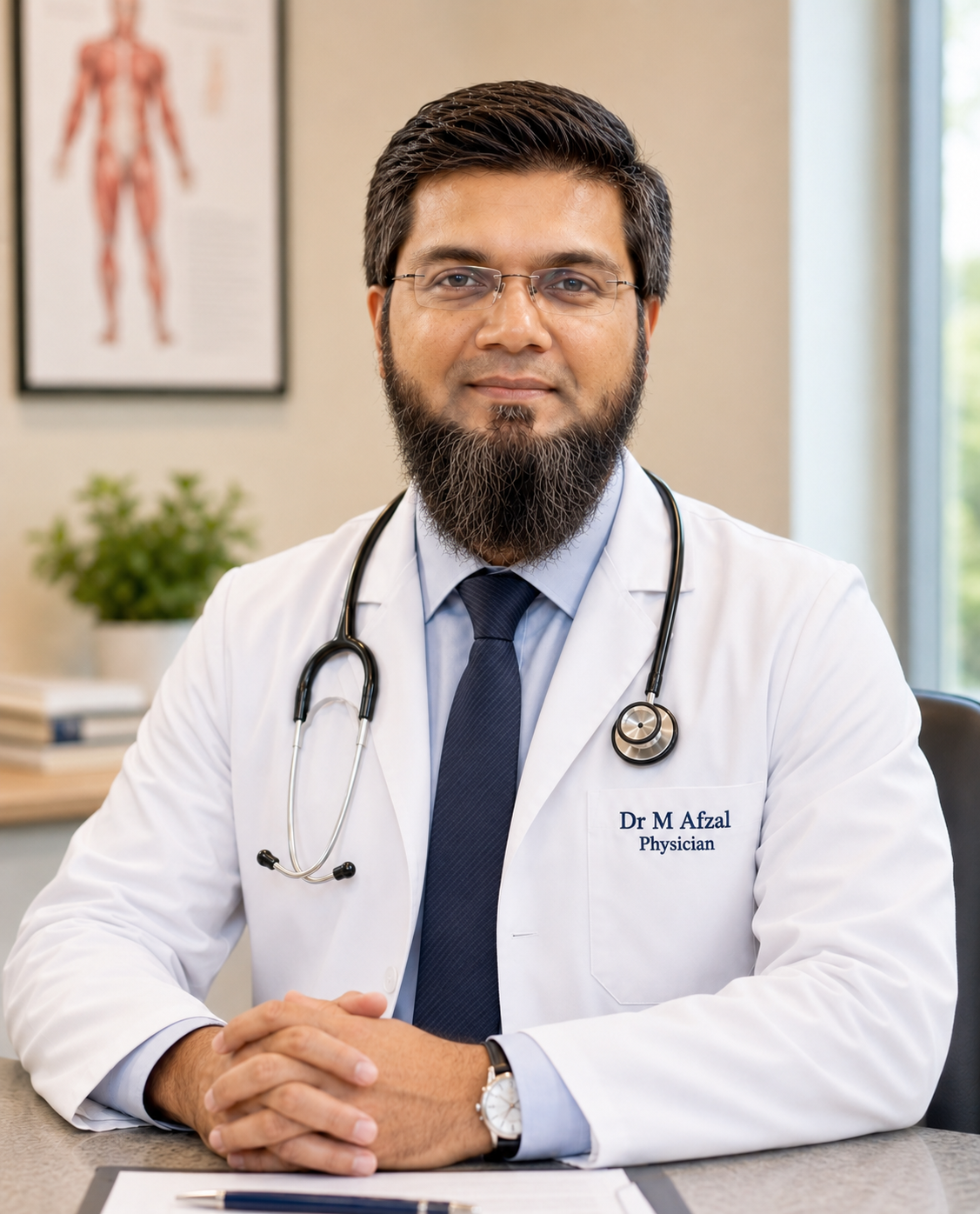 Portrait of Dr. Muhammad Afzal